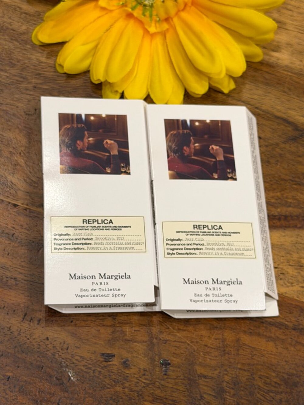 🎁5 For $25 New! Maison Margiela Jazz Club Replica Sample Spray Card 1.2 ml 2X